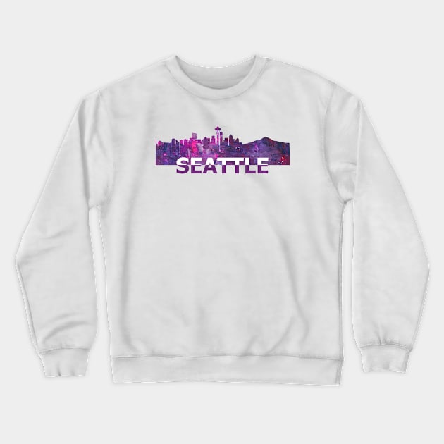 Seattle Crewneck Sweatshirt by artshop77